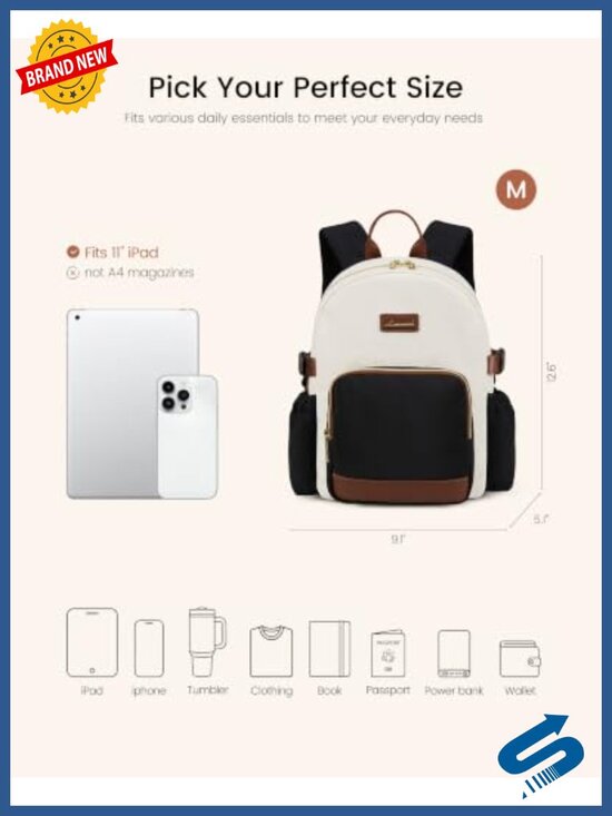 Mini Backpack Purse with Giant Tumbler Holder, Water-Resistant, Lightweight